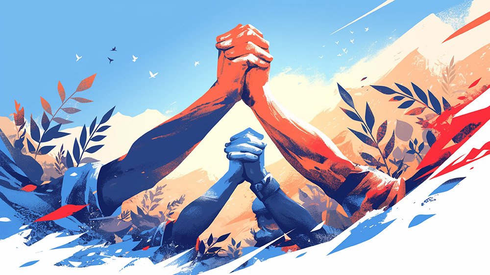 kawan sejati ilustrasi